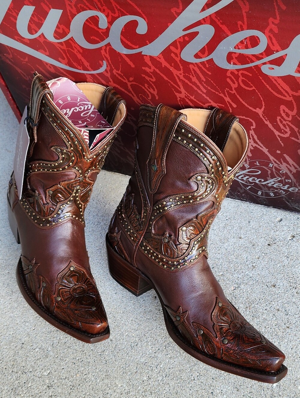 Lucchese Tooled Boots - NWT